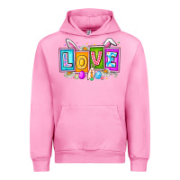 Fuchsia Pink Love Easter Urban Hoodie - CowhideDigitalArt