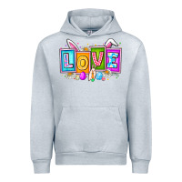 Heather Grey Love Easter Urban Hoodie - CowhideDigitalArt