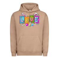 Pigment Burro Love Easter Urban Hoodie - CowhideDigitalArt