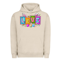 Pigment French Oak Love Easter Urban Hoodie - CowhideDigitalArt