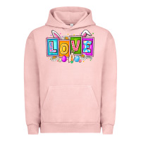 Pigment Salmon Love Easter Urban Hoodie - CowhideDigitalArt