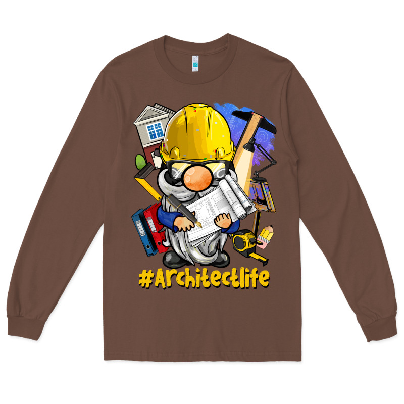 Architect Life Gnome Long Sleeve Tee by BarkalooDesign | Teevron