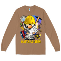 Toasted Coconut Architect life gnome Long Sleeve Tee - BarkalooDesign