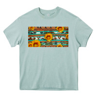 Arona aztec sunflower cowhide license plate Heavy Core Tee - Artiststas