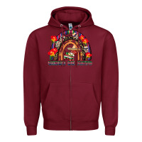 Burgundy cinco de mayo rainbow Zipper Hoodie - CowGirlArtShop