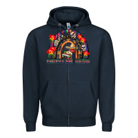 Navy cinco de mayo rainbow Zipper Hoodie - CowGirlArtShop