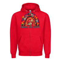 Red cinco de mayo rainbow Zipper Hoodie - CowGirlArtShop