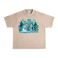French Oak hello winter snowman Urban Heavy Tee - MaliasSmallBusiness