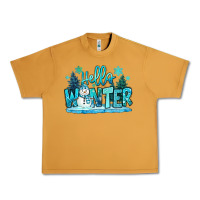 Peanut Butter hello winter snowman Urban Heavy Tee - MaliasSmallBusiness
