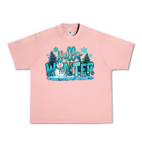 Salmon hello winter snowman Urban Heavy Tee - MaliasSmallBusiness