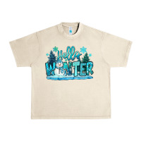 Sandshell hello winter snowman Urban Heavy Tee - MaliasSmallBusiness