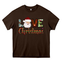 Chocolate Brown love christmas Heavy Core Tee - AdoDesignShop