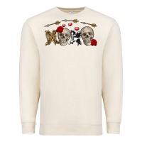 Sandshell Xoxo Valentine skulls Valentine's Day Premium Sweatshirt - FaDigitalArtStudio
