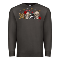 Smoke Xoxo Valentine skulls Valentine's Day Premium Sweatshirt - FaDigitalArtStudio