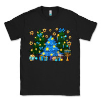 Black Hannukah Christmas trees Classic Tee - NancyCooperArtShop