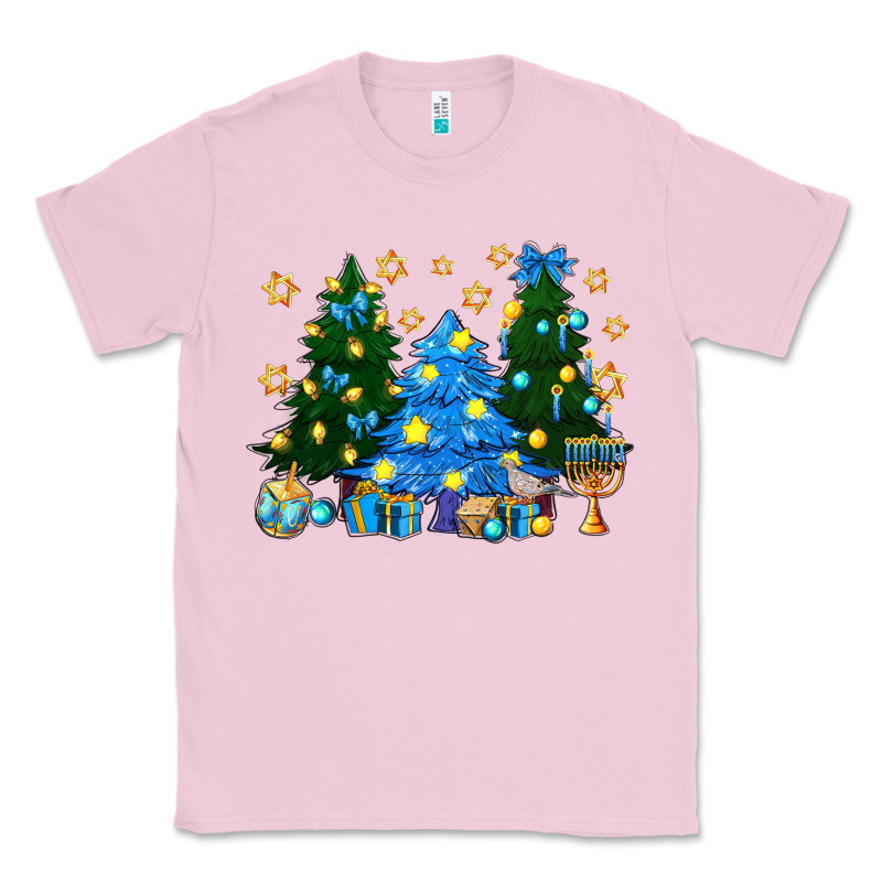 Hannukah Christmas Trees Classic Tee by NancyCooperArtShop | Teevron