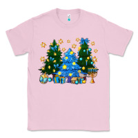 Bubblegum Pink Hannukah Christmas trees Classic Tee - NancyCooperArtShop
