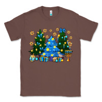 Chestnut Hannukah Christmas trees Classic Tee - NancyCooperArtShop
