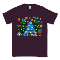 Plum Hannukah Christmas trees Classic Tee - NancyCooperArtShop