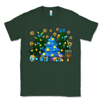 Sports Green Hannukah Christmas trees Classic Tee - NancyCooperArtShop