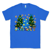 True Royal Hannukah Christmas trees Classic Tee - NancyCooperArtShop