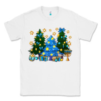 White Hannukah Christmas trees Classic Tee - NancyCooperArtShop