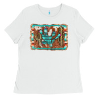 Cactus Cowhide Serape Ladies Tee | Teevron