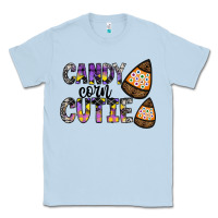Dusty Blue Candy Corn Cutie Classic Tee - CowhideDigitalArt