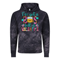 Cloud Black ive got a bus full of valentine Vintage Hoodie - NancyCooperArtShop