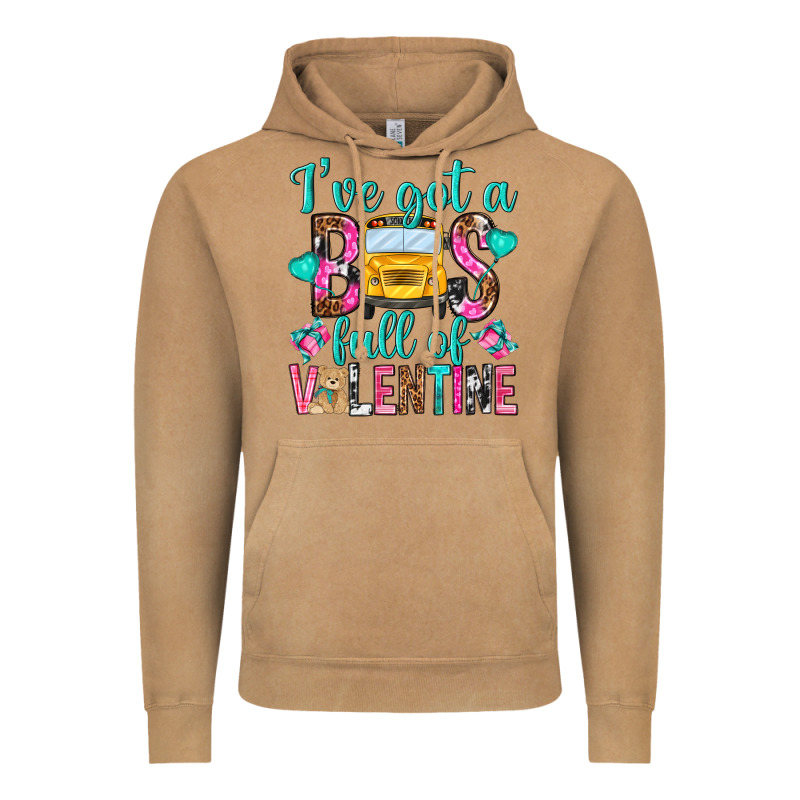 Ive Got A Bus Full Of Valentine Vintage Hoodie by NancyCooperArtShop | Teevron
