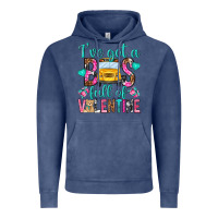 Vintage Denim ive got a bus full of valentine Vintage Hoodie - NancyCooperArtShop