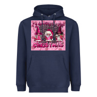 Navy i'm dreaming of a pink christmas Heavyweight Hoodie - FaDigitalArtStudio