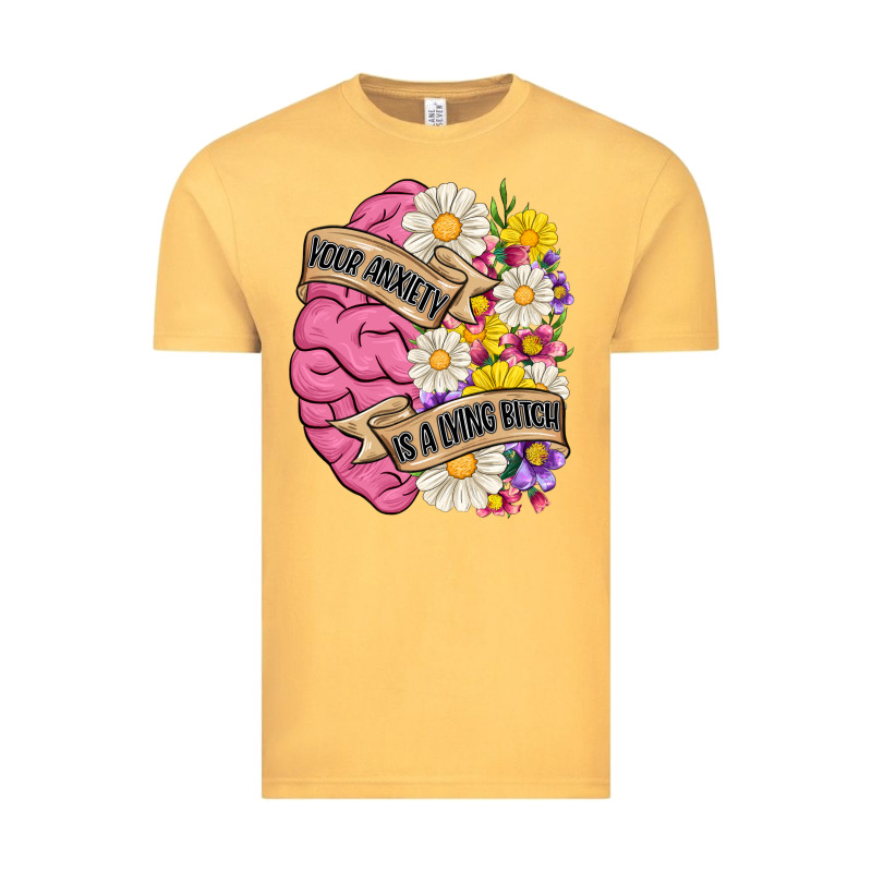 Your Anxiety Is A Lying Bitch Vintage Tee by MaliasSmallBusiness | Teevron