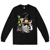 Black waiter gnome Long Sleeve Tee - BarkalooDesign