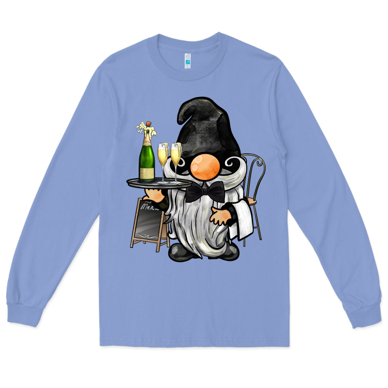 Waiter Gnome Long Sleeve Tee by BarkalooDesign | Teevron