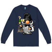 Navy waiter gnome Long Sleeve Tee - BarkalooDesign