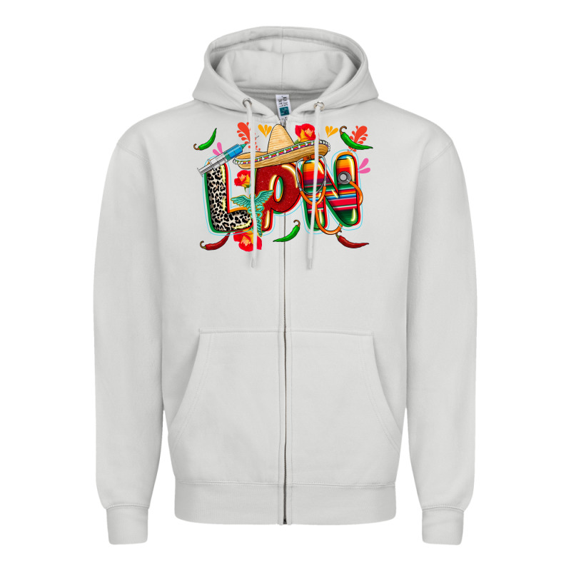 Cinco De Mayo Lpn Zipper Hoodie by CowGirlArtShop | Teevron