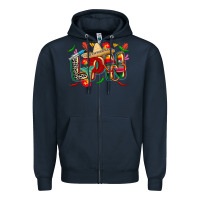 Navy cinco de mayo lpn Zipper Hoodie - CowGirlArtShop