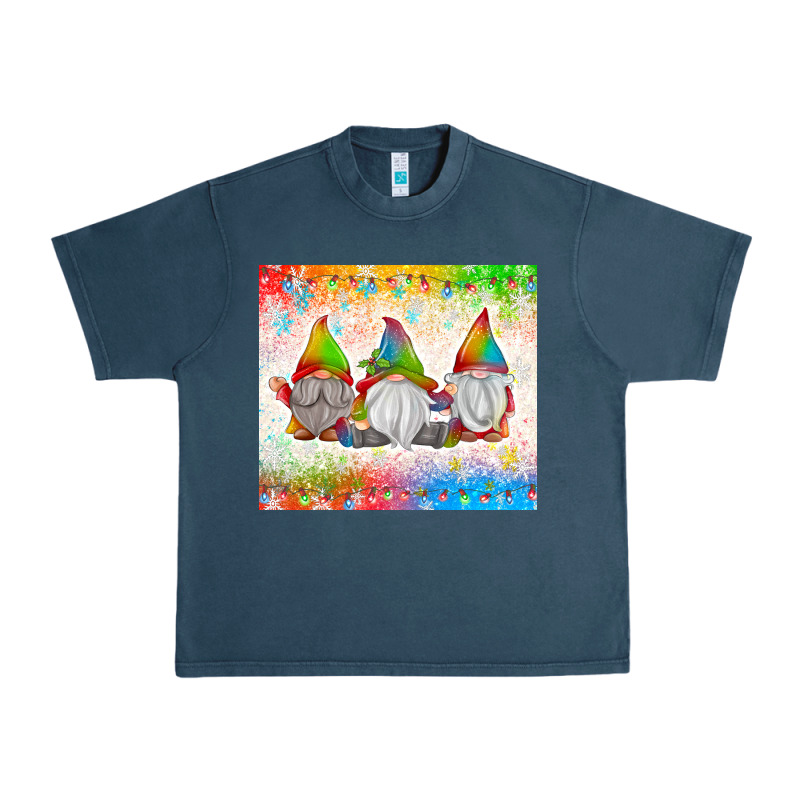 Christmas Lights Gnome Urban Heavy Tee by MaliasSmallBusiness | Teevron