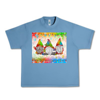 Pebble Blue christmas lights gnome Urban Heavy Tee - MaliasSmallBusiness
