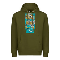Army Green Mama needs a drink slim can cooler mother's day Premium Hoodie - HowdyJamesFarm