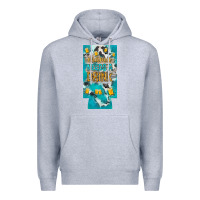 Heather Grey Mama needs a drink slim can cooler mother's day Premium Hoodie - HowdyJamesFarm