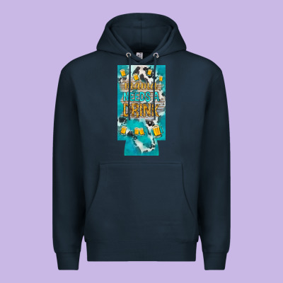 Mama Needs A Drink Slim Can Cooler Mother's Day Premium Hoodie Designed By Howdyjamesfarm