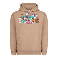 Pigment Burro Happy Easter Bunny Urban Hoodie - CowhideDigitalArt
