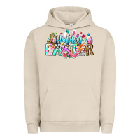Pigment French Oak Happy Easter Bunny Urban Hoodie - CowhideDigitalArt