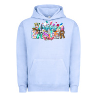 Pigment Grape Ice Happy Easter Bunny Urban Hoodie - CowhideDigitalArt
