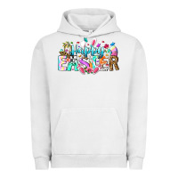 Pigment Lunar Rock Happy Easter Bunny Urban Hoodie - CowhideDigitalArt