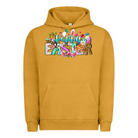 Pigment Peanut Butter Happy Easter Bunny Urban Hoodie - CowhideDigitalArt