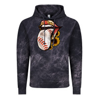 Cloud Black Baseball Tongue Vintage Hoodie - Jasminsmagicworld