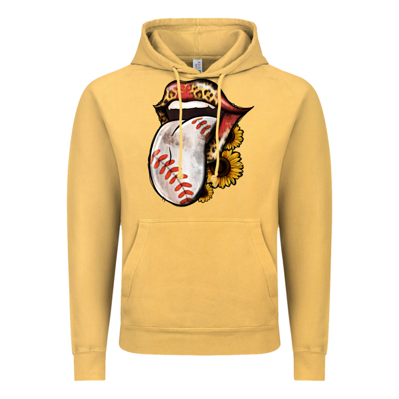 Baseball Tongue Vintage Hoodie by Jasminsmagicworld | Teevron